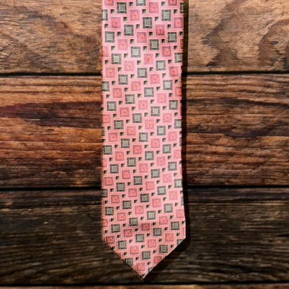 Ermenegildo Zegna Pinkish Rose Silk Tie - Picture 2 of 5